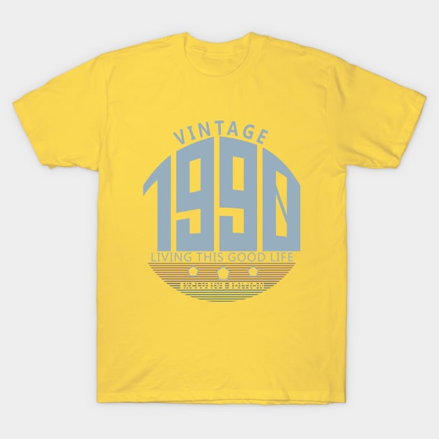 30th Birthday T-Shirt - Vintage 1990 T-Shirt by Reshartinc